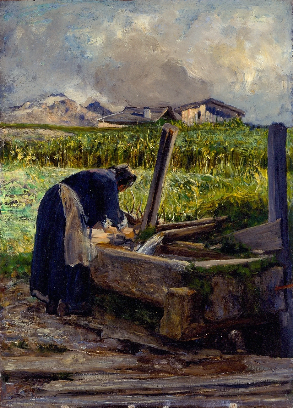 Contadina alla fonte - Kunstmuseum, St. Gallen, Schweiz